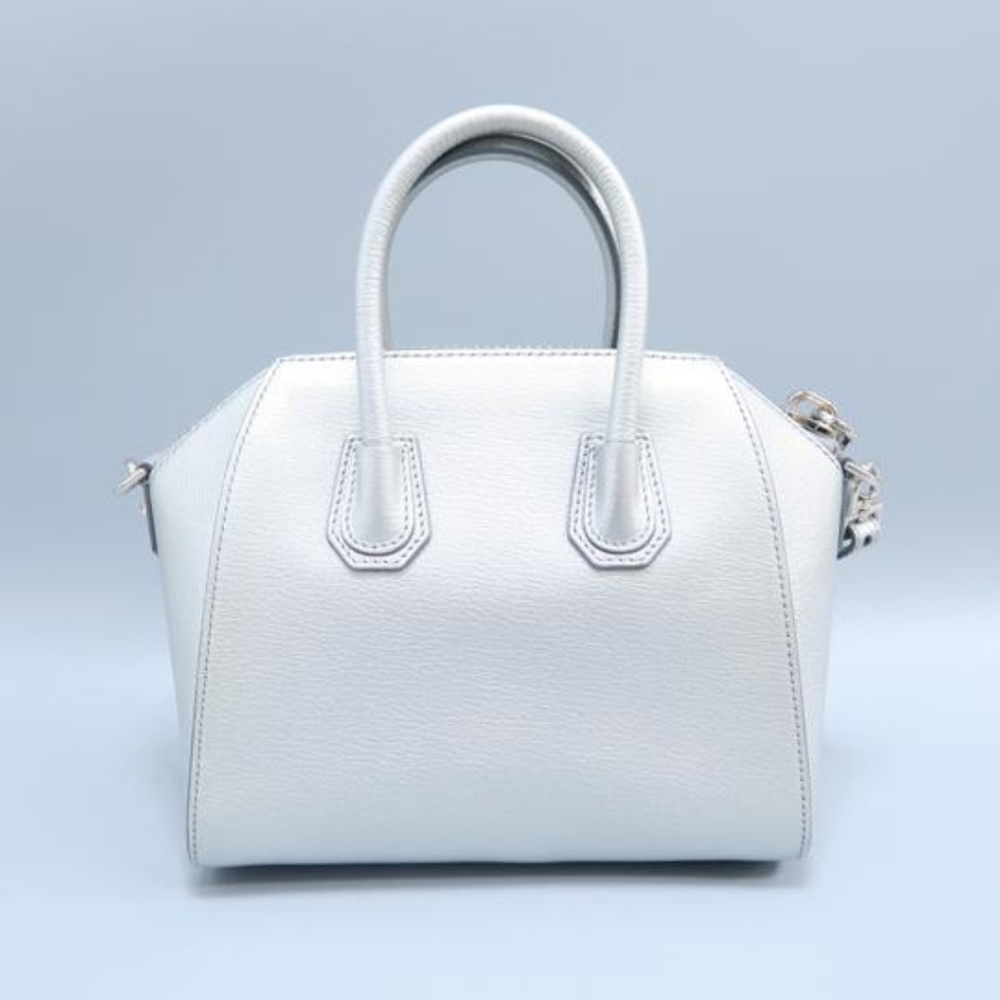 SOLD Givenchy Antigona Mini Silver Crossbody Bag - Picture 8 of 8